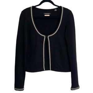 Scotch & Soda Black Embellished Cardigan Sweater